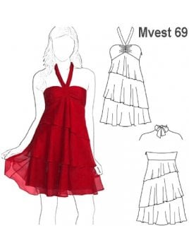VESTIDO VUELOS MUJER 0969