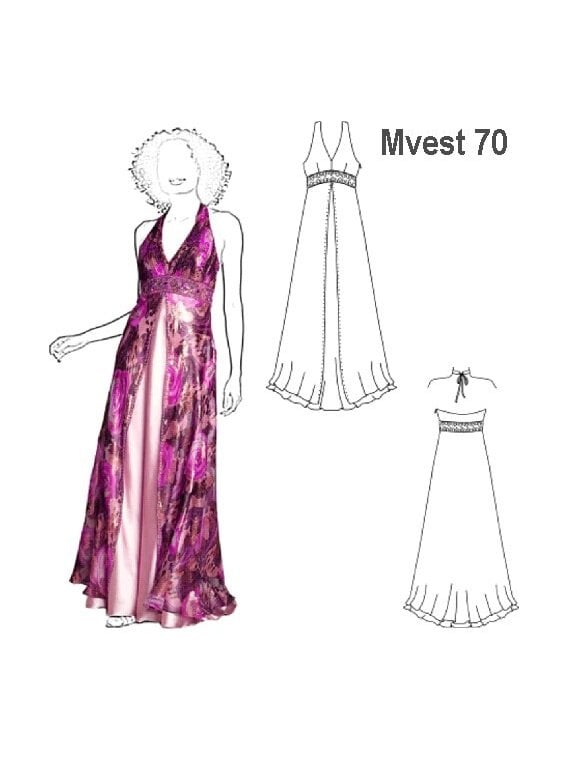 VESTIDO FIESTA MUJER 0970