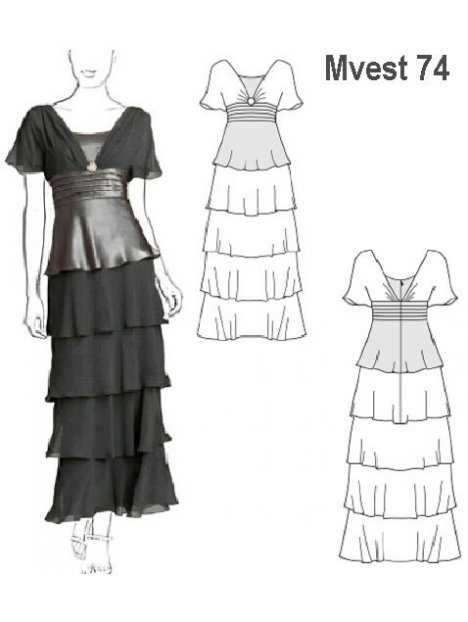 VESTIDO FIESTA MUJER 0974