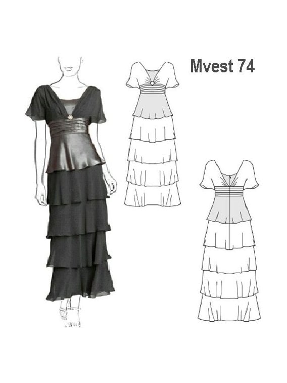 VESTIDO FIESTA MUJER 0974