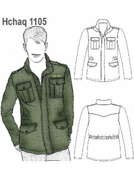 CHAQUETA MILITAR HOMBRE,