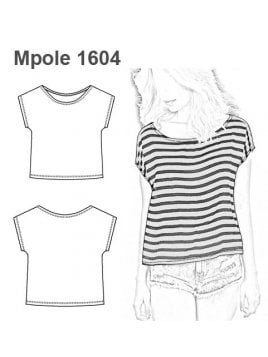 MOLDES PATRONES POLERA REMERA BASICA MUJ