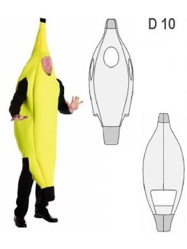 DISFRAZ DE PLATANO 0910