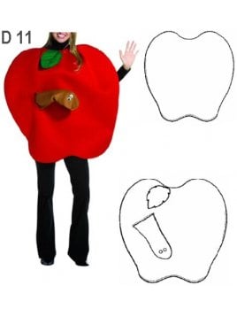 DISFRAZ DE MANZANA 0911