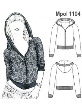 POLERON BASICO RAGLAN CON GORRO