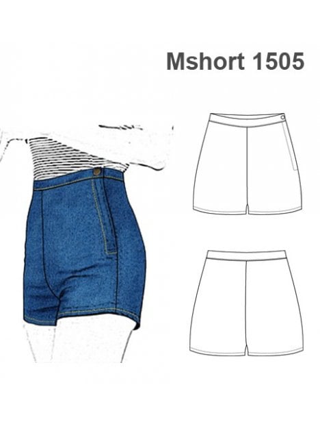 SHORT TIRO ALTO MUJER 1505