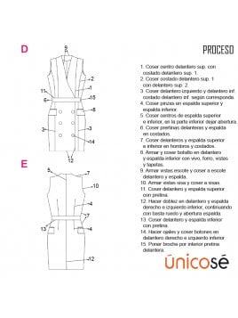 VESTIDO CRUZADO MUJER 1910