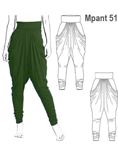 PANTALON TIRO LARGO MUJER