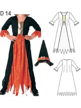 DISFRAZ DE BRUJA INFANTIL 0914