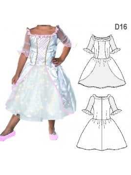 DISFRAZ DE PRINCESA INFANTIL 0916