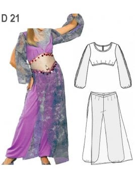 DISFRAZ BAILARINA ARABE INFANTIL 0921