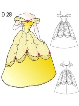 DISFRAZ PRINCESA DE CUENTO INFANTIL 0928