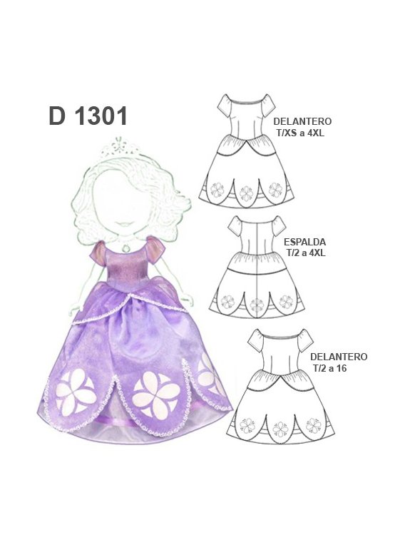 DISFRAZ PRINCESA DE CUENTO 1301