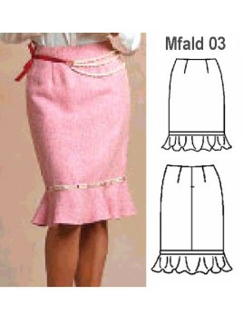 FALDA CHANEL MUJER, FORRO INTERIOR.