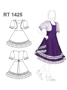 VESTIDO DE HUASA INFANTIL RT 1425