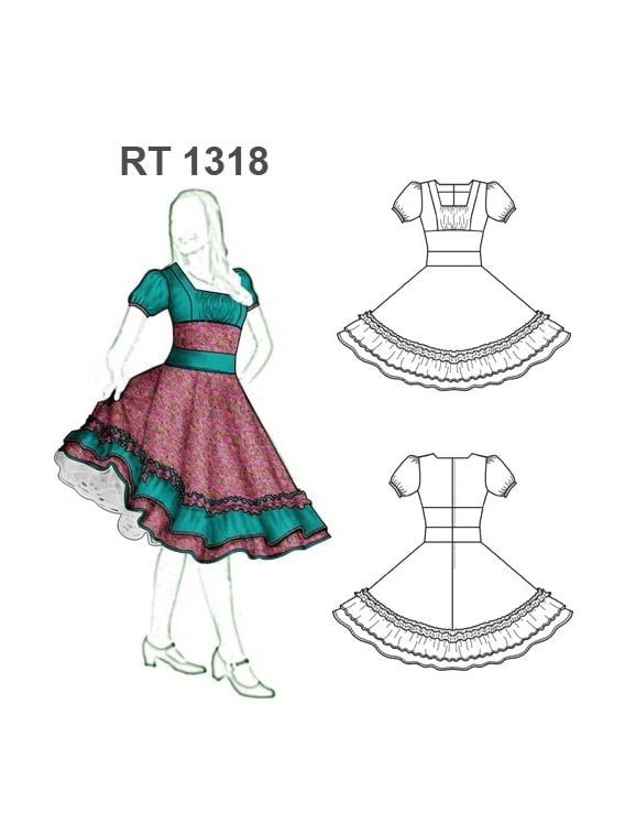 VESTIDO DE HUASA RT 1318