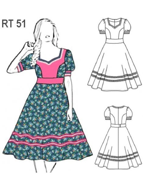 VESTIDO DE HUASA INFANTIL RT 0951