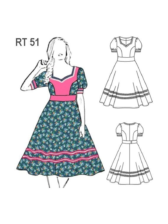 VESTIDO DE HUASA INFANTIL RT 0951