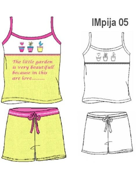 PIJAMA 2 PIEZAS NIÑA 0905