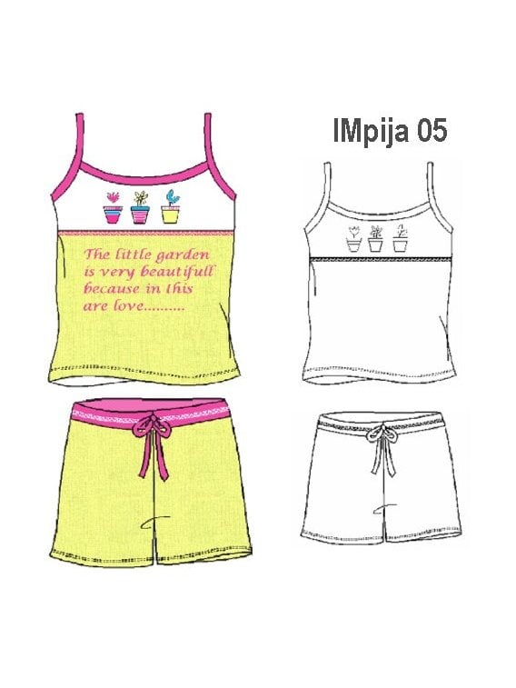 PIJAMA 2 PIEZAS NIÑA 0905