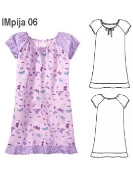 PIJAMA CAMISA NIÑA 0906