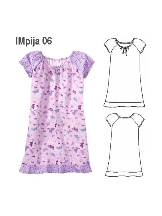 PIJAMA CAMISA NIÑA 0906