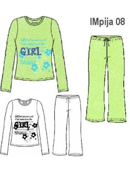 PIJAMA 2 PIEZAS NIÑA 0908