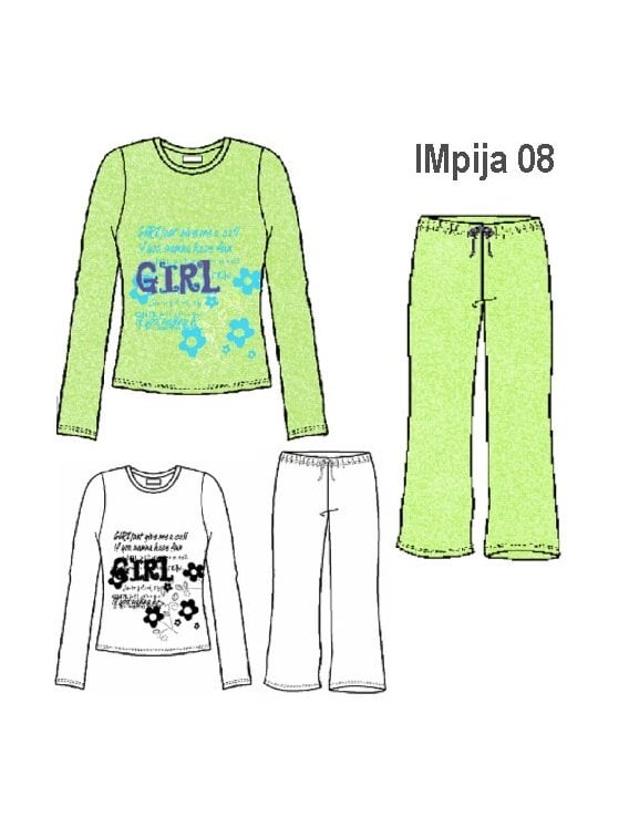 PIJAMA 2 PIEZAS NIÑA 0908