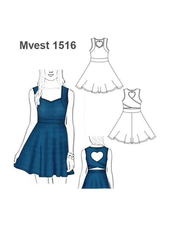 VESTIDO CORAZON ESPALDA MUJER