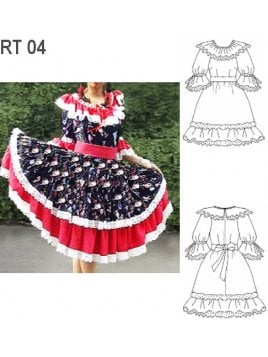 VESTIDO DE HUASA RT 0904