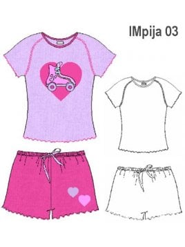 PIJAMA 2 PIEZAS NIÑA 0903