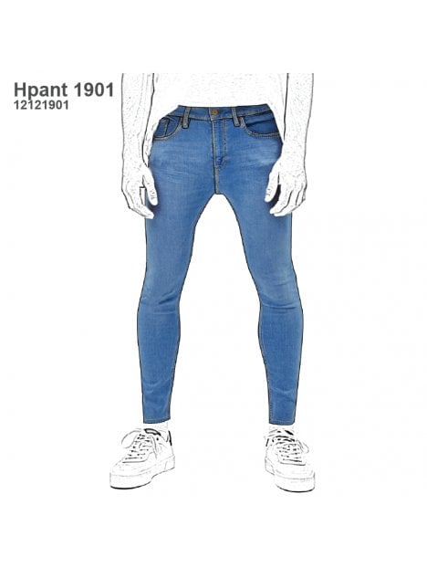 Molde Pantalon Jean Hombre 1901