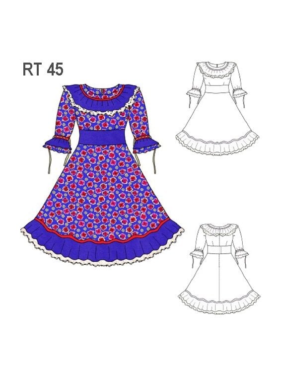 VESTIDO HUASA INFANTIL RT 0945