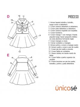 VESTIDO EVASE BEBE 1901