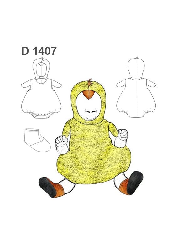 DISFRAZ DE POLLO BEBE 1407