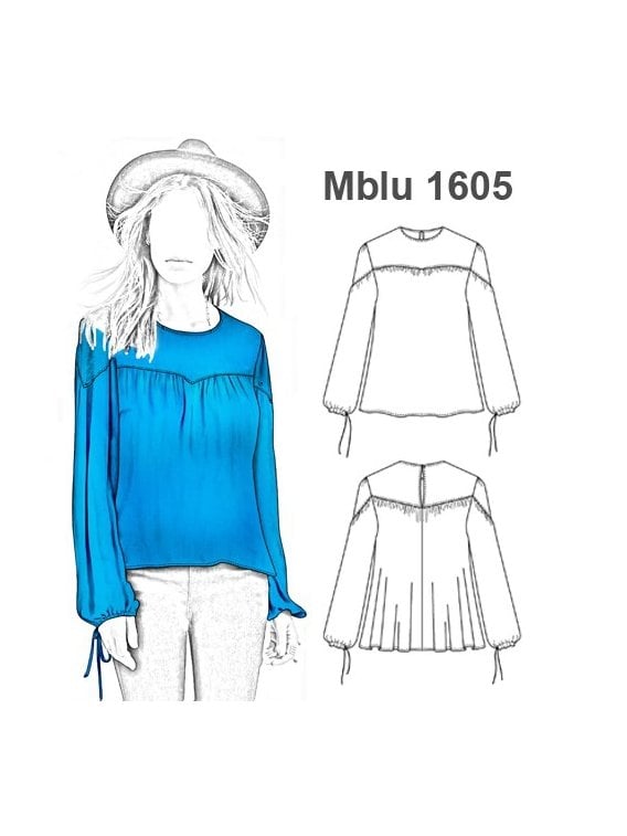 MOLDES PATRONES BLUSAS CAMISAS MANGA LAR