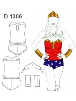 DISFRAZ SUPER HEROINA 1306
