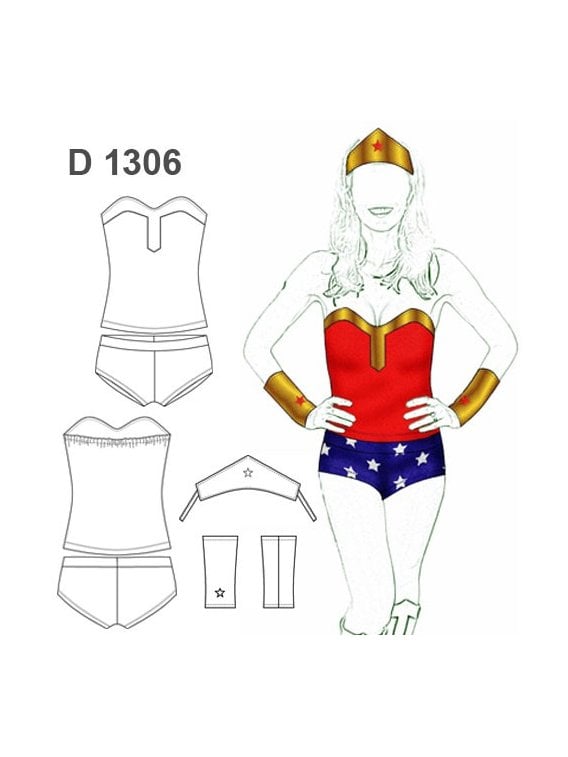 DISFRAZ SUPER HEROINA 1306