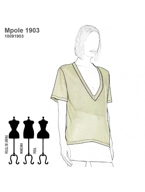 POLERA BASICA MUJER 1903
