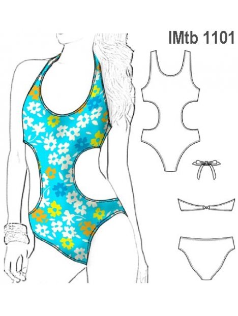 TRAJE DE BAÑO TRIKINI NIÑA 1101