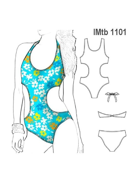 TRAJE DE BAÑO TRIKINI NIÑA 1101