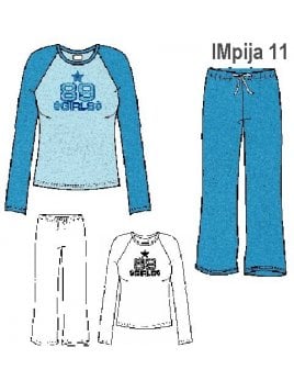 PIJAMA 2 PIEZAS NIÑA 0911