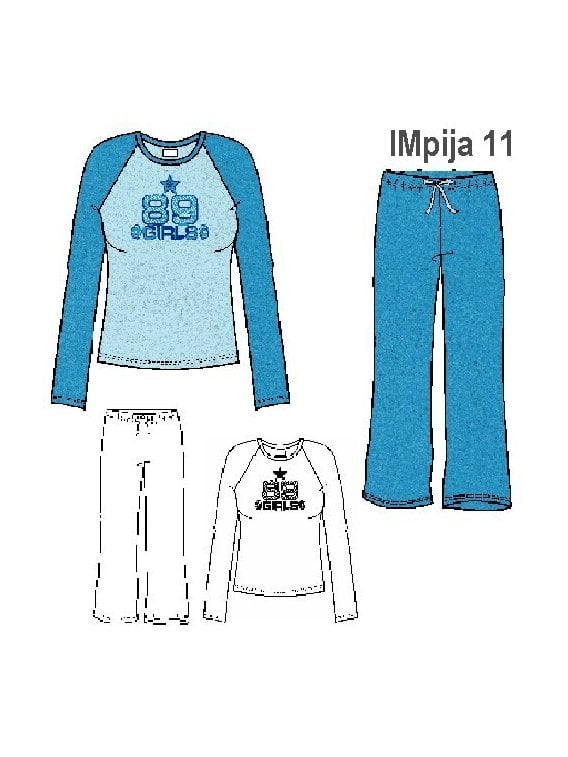 PIJAMA 2 PIEZAS NIÑA 0911