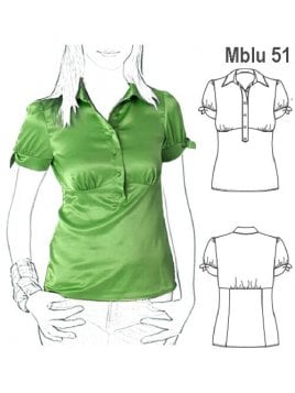 BLUSA CIERRE COSTADO MUJER, CORTE BAJO B