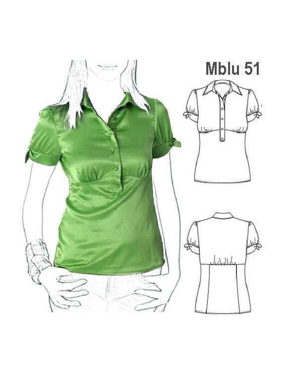 BLUSA CIERRE COSTADO MUJER, CORTE BAJO B