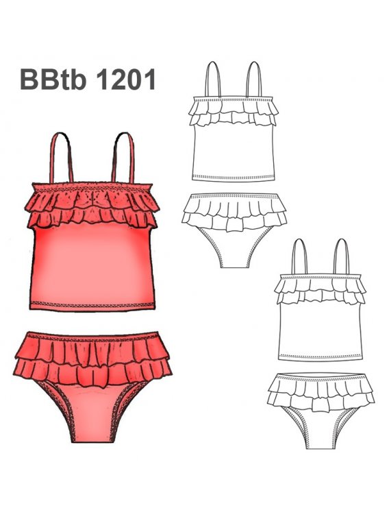 TRAJE DE BAÑO TANKINI BEBE 1201