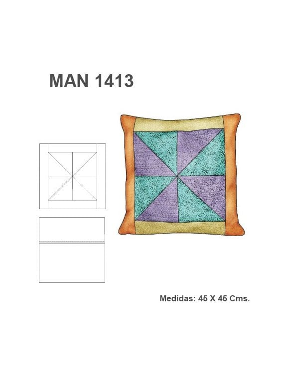 COJIN PATCHWORK REMOLINO MAN 1413