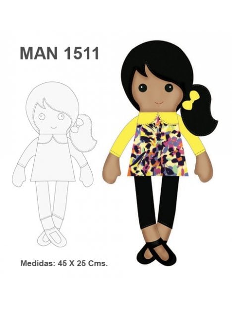 MUÑECA DE TRAPO MAN 1511
