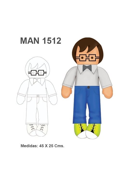 MUÑECO DE TRAPO MAN 1512