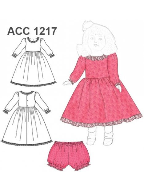 MOLDE: VESTIDO MUÑECA ACC 1217